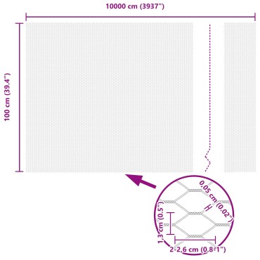 Φράχτες vidaXL 22 τεμάχια U-Channel 100cm Γαλβανισμένο Ατσάλι, Εξαγωνικός Φράχτης vidaXL 1x100 μ Γαλβανισμένο Ατσάλι