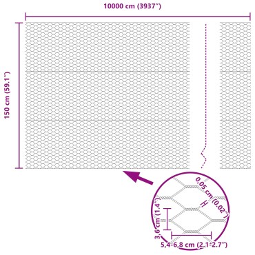 Φράχτες vidaXL 22 τμ U-Channel 150cm Γαλβανισμένο Ατσάλι, Φράχτης Εξάγωνου 1,5x100 μ Γαλβανισμένο Ατσάλι