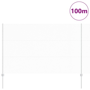 Φράχτες vidaXL 22 τμ U-Channel 150cm Γαλβανισμένο Ατσάλι, Φράχτης Εξάγωνου 1,5x100 μ Γαλβανισμένο Ατσάλι
