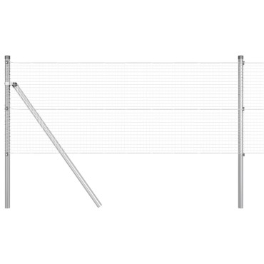 vidaXL Γαλβανισμένος Φράχτης με 13 Στύλους 0.4x100 μ