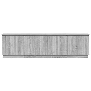 vidaXL Ντουλάπι ΤV με LED Γκρι Σονόμα 180x38x49cm Επεξεργασμένο Ξύλο