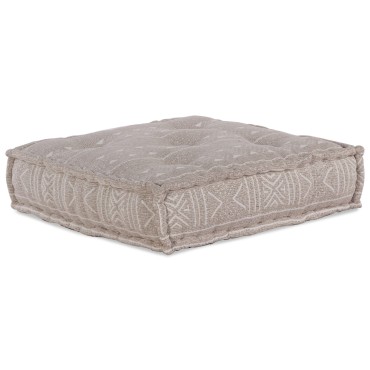 vidaXL Modular Pouffe Ανοιχτό Καφέ 70x70x54 Ύφασμα 70x70x54cm