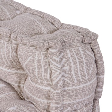 vidaXL Modular Pouffe Ανοιχτό Καφέ 70x70x54 Ύφασμα 70x70x54cm