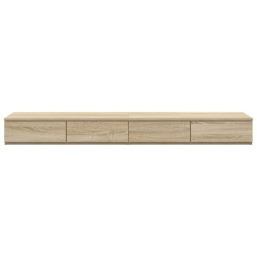 vidaXL κομοδίνο  Sonoma oak Επεξεργασμένο ξύλο 140x36,5x16,5cm 1 τεμ.