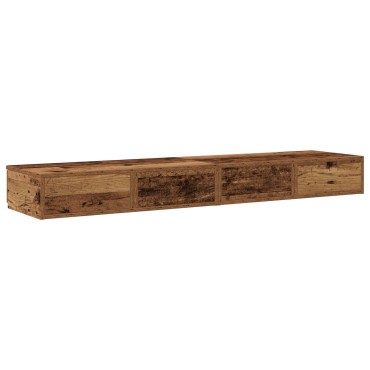 vidaXL Κομοδίνο Παλιό ξύλο Ξύλο 150x36.5x16.5cm 1 τεμ.