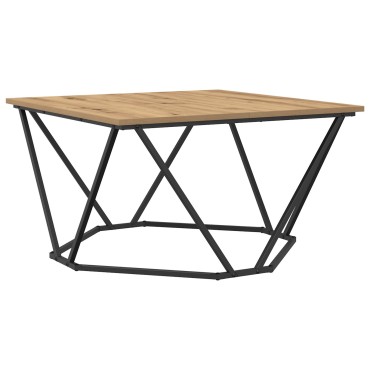 vidaXL Τραπεζάκι καφέ Ξύλο δρυός 80x80x45cm 1 τεμ.