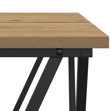 vidaXL Τραπεζάκι καφέ Ξύλο δρυός 80x80x45cm 1 τεμ.