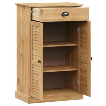 vidaXL Παπουτσοθήκη VIGO 60x35x96cm από Μασίφ Ξύλο Πεύκου