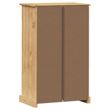 vidaXL Παπουτσοθήκη VIGO 60x35x96cm από Μασίφ Ξύλο Πεύκου