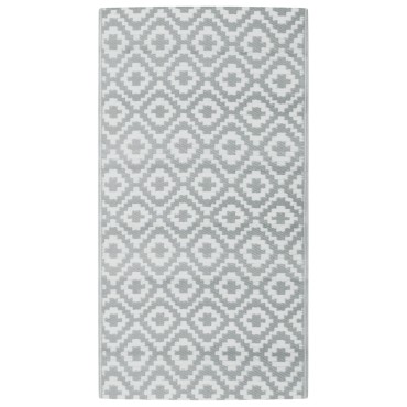vidaXL Χαλί εξωτερικού χώρου ARAKIL γκρι 80x150 cm PP