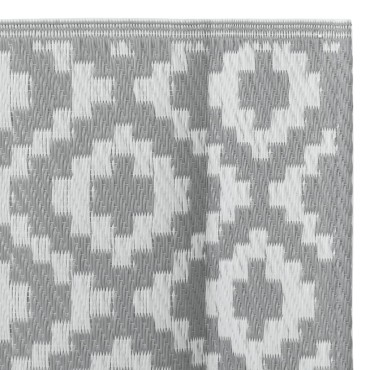 vidaXL Χαλί εξωτερικού χώρου ARAKIL γκρι 80x150 cm PP