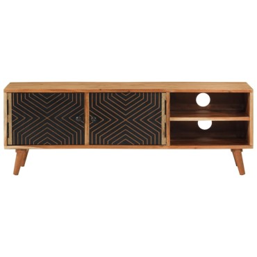 vidaXL Έπιπλο Τηλεόρασης 112x30x40cm από Μασίφ Ξύλο Ακακίας