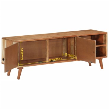 vidaXL Έπιπλο Τηλεόρασης 112x30x40cm από Μασίφ Ξύλο Ακακίας