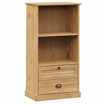 vidaXL Βιβλιοθήκη VIGO 60x35x114,5cm από Μασίφ Ξύλο Πεύκου 1 τεμ.