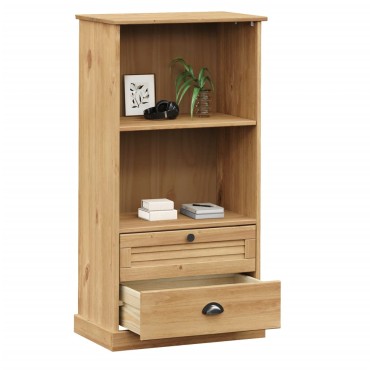 vidaXL Βιβλιοθήκη VIGO 60x35x114,5cm από Μασίφ Ξύλο Πεύκου 1 τεμ.