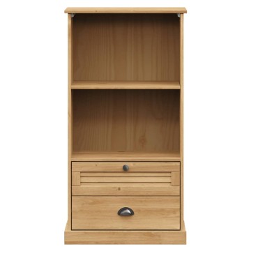 vidaXL Βιβλιοθήκη VIGO 60x35x114,5cm από Μασίφ Ξύλο Πεύκου 1 τεμ.