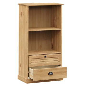 vidaXL Βιβλιοθήκη VIGO 60x35x114,5cm από Μασίφ Ξύλο Πεύκου 1 τεμ.