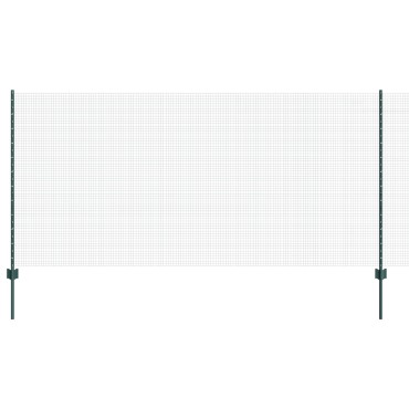vidaXL Welded Wire Fence με 5 U Posts Πράσινος 1.2x10 m Χάλυβας