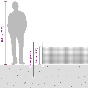 vidaXL Συρματόπλεγμα με 11 Υ Πόλους Πράσινο 0.5x25 m Χάλυβα