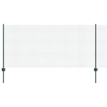 vidaXL Welded Wire Fence με 44 U Posts Πράσινο 1x100 m Χάλυβας