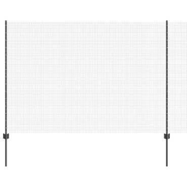 vidaXL Φράκτης  με 10 U Posts Γκρι 1.5x10 μ Ατσάλι