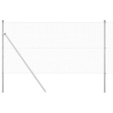 vidaXL Γαλβανισμένος Φράχτης με 13 Στήλες 1.2x25 m