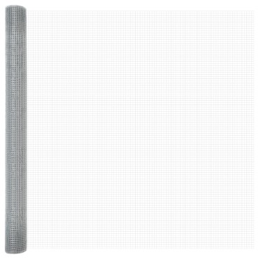 vidaXL Γαλβανισμένος Φράχτης  με 13 Πόλους 1.5x25 μ.