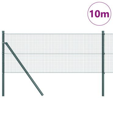 vidaXL Σετ Πασσάλων Φράχτη 2 τεμάχια Πράσινο 1000x100x3,2cm