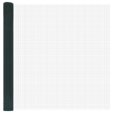 vidaXL Σετ Στηλών  Σετ 2 Πράσινο Ατσάλι, PVC 10x1.5 μ Ανθεκτικό