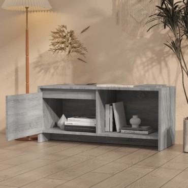 vidaXL Έπιπλο Τηλεόρασης Γκρι Sonoma 90x35x40cm Επεξεργ. Ξύλο