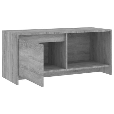 vidaXL Έπιπλο Τηλεόρασης Γκρι Sonoma 90x35x40cm Επεξεργ. Ξύλο