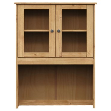 vidaXL Βιτρίνα VIGO 80x40x176cm από Μασίφ Ξύλο Πεύκου 1 τεμ.