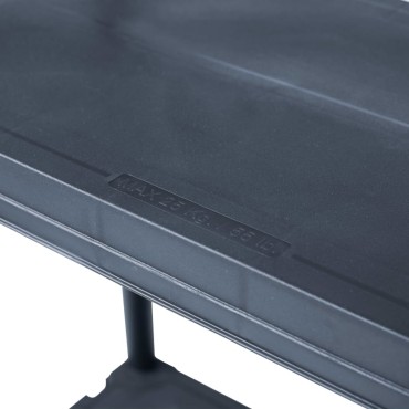 vidaXL Ραφιέρες 2 τεμ. Μαύρες 60 x 30 x 138 εκ. Πλαστικές