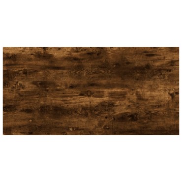 vidaXL Ράφια Τοίχου 4 τεμ. Καπνιστή Δρυς 40x20x1,5cm Επεξεργ. Ξύλο