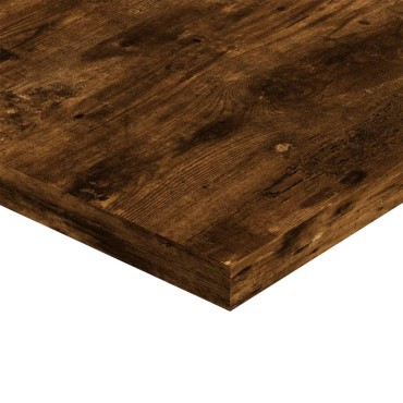 vidaXL Ράφια Τοίχου 4 τεμ. Καπνιστή Δρυς 40x20x1,5cm Επεξεργ. Ξύλο