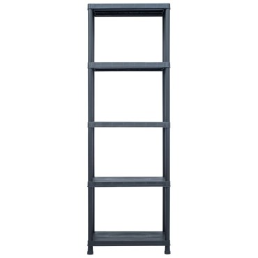 vidaXL Ραφιέρα Μαύρη 125 κ. 60 x 30 x 180 εκ. Πλαστική