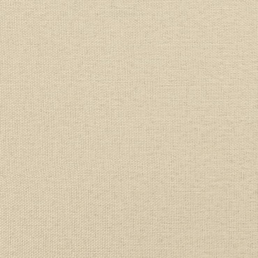 vidaXL Ανάκλιντρο Κρεμ Υφασμάτινο με Μαξιλάρι και Μπράτσο 110x54cm 1 τεμ.