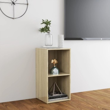 vidaXL Έπιπλο Τηλεόρασης Sonoma Δρυς 72x35x36,5cm από Επεξ. Ξύλο