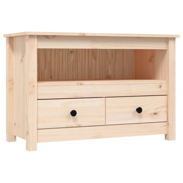 vidaXL Έπιπλο Τηλεόρασης 79x35x52cm από Μασίφ Ξύλο Πεύκου