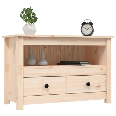 vidaXL Έπιπλο Τηλεόρασης 79x35x52cm από Μασίφ Ξύλο Πεύκου