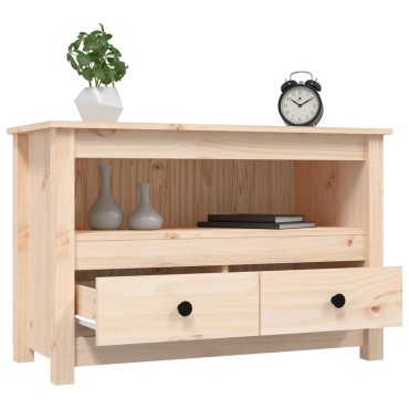 vidaXL Έπιπλο Τηλεόρασης 79x35x52cm από Μασίφ Ξύλο Πεύκου