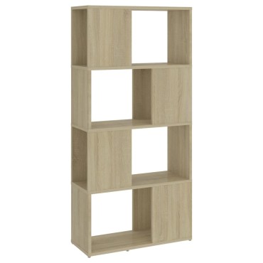 vidaXL Βιβλιοθήκη/Διαχωριστικό Χώρου Sonoma Δρυς 60x24x124,5cm Μοριοσ. 1 τεμ.