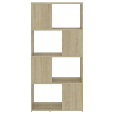 vidaXL Βιβλιοθήκη/Διαχωριστικό Χώρου Sonoma Δρυς 60x24x124,5cm Μοριοσ. 1 τεμ.