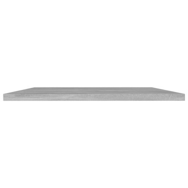 vidaXL Ράφια Βιβλιοθήκης 4 τεμ. Γκρι Σκυροδ. 80x40x1,5cm Επεξ. Ξύλο