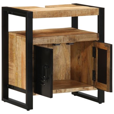 vidaXL Ντουλάπι νιπτήρα  55x35x60cm από μασίφ ακατέργαστο ξύλο πεύκου