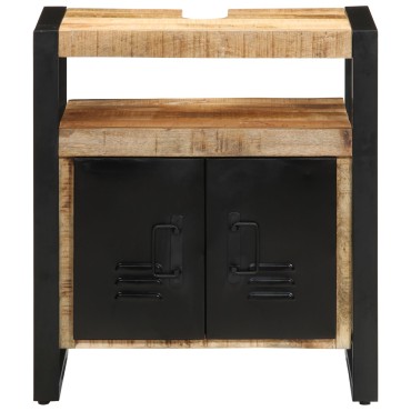 vidaXL Ντουλάπι νιπτήρα  55x35x60cm από μασίφ ακατέργαστο ξύλο πεύκου