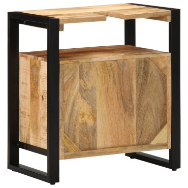 vidaXL Ντουλάπι νιπτήρα  55x35x60cm από μασίφ ακατέργαστο ξύλο πεύκου
