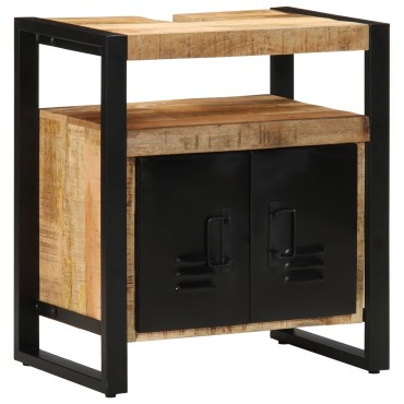 vidaXL Ντουλάπι νιπτήρα  55x35x60cm από μασίφ ακατέργαστο ξύλο πεύκου