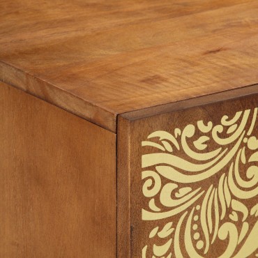 vidaXL Κονσόλα Τηλεόρασης 105x33x46cm Μασίφ Ξύλο Μάνγκο
