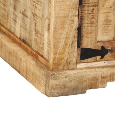 vidaXL Τραπεζάκι Σαλονιού 90x50x40cm Μασίφ Ξύλο Ρουστίκ Μάνγκο 1 τεμ.